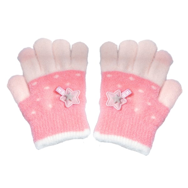 Vinterhandskar för barn Tjocka kashmirvarma stickade handskar