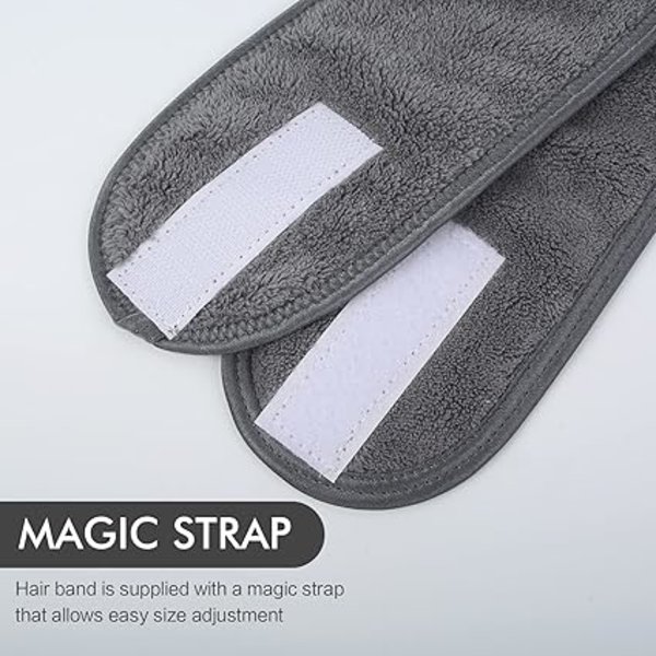 Sæt med 3, mikrofiber hårbånd kvinder makeup spa vaskbart hårbånd
