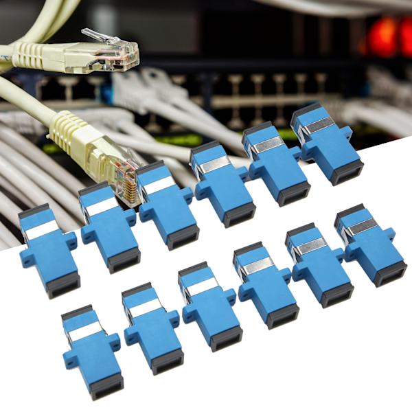 50 st Fiberoptisk Koppling SC-SC Simplex Flänskontakt Adapter Industritillbehör