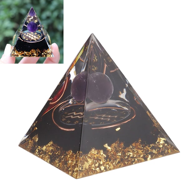 5 cm pyramid av positiv energi helande kristall meditationsorganisk stenpyramid zodiak energigenerator Vattumannen