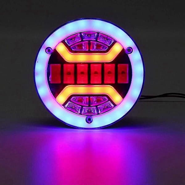 2 stk. 43 Led Lastbil Baglygte Baglygter Til Trailer Lastbil Campingvogn Camper Bremselys Stoplys Drl T