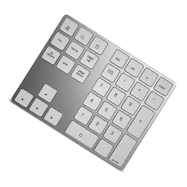 Bluetooth 3.0 langaton numeronäppäimistö 34 näppäintä digitaalinen näppäimistö kirjanpitoon kassan Windows Ios Os
