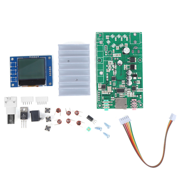 7W Stereo PLL FM-sändarmodul för radiostation med LCD 76M‑108MHz