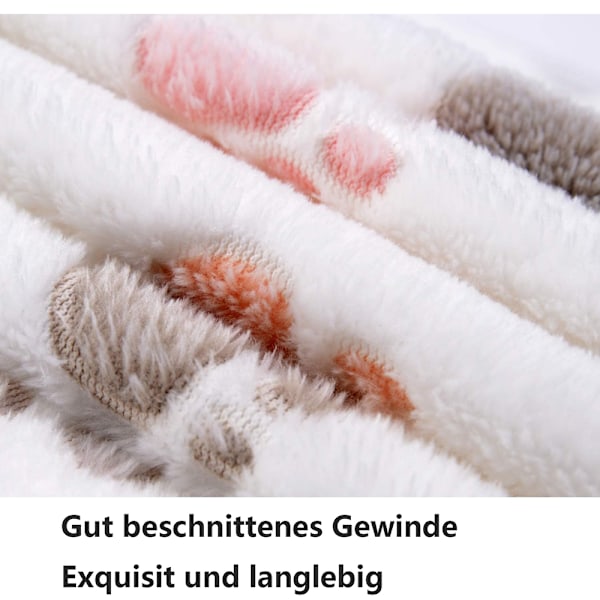 Husdjursfilt Hundtass Djurmatta---Stor Hundtass Vit--70*80CM