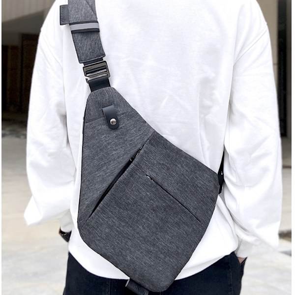Messenger bag axelväska osynlig sidväska för män och kvinnor