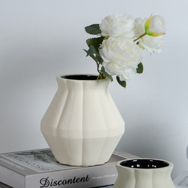 Keramisk blomvas, för heminredning, öppen spis, sovrum, kök