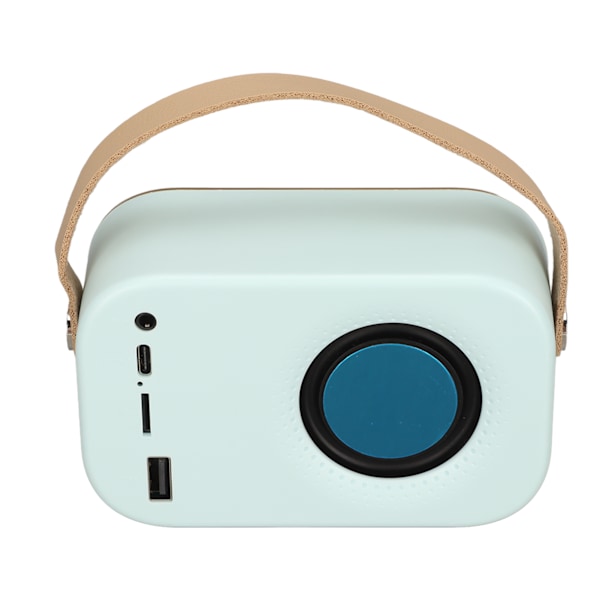 Bluetooth-högtalare Stereo HiFi-ljud USB-laddning Retro Bärbar Trådlös Högtalare för Hemma Resa Blå