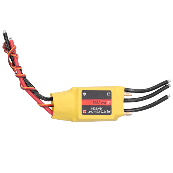 200A 2-vägs vattenkylning borstlös ESC elektronisk fartregulator för RC-båt luftfartyg modell