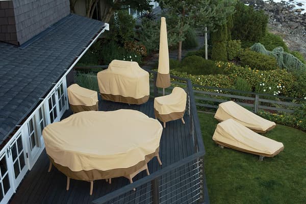Klassinen lisäpöytä- ja tuolin suojus, 239 * 58cm ulkokäyttöön pölyltä
