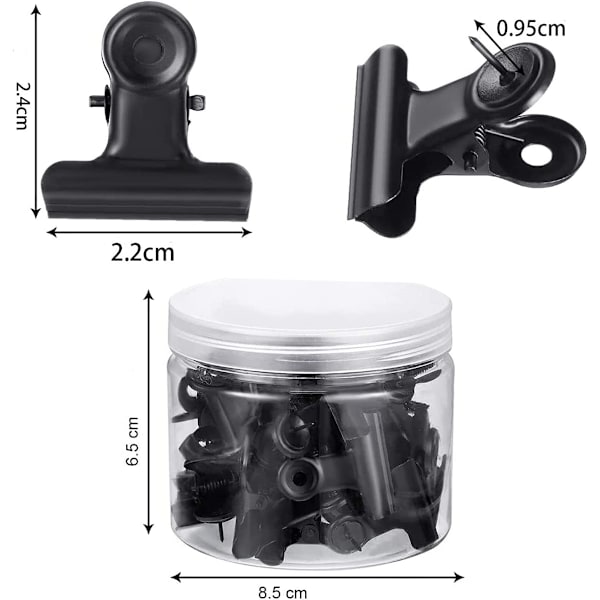 30 stk. Push Pins Klips Heavy Duty Klips med Pins Kreativ