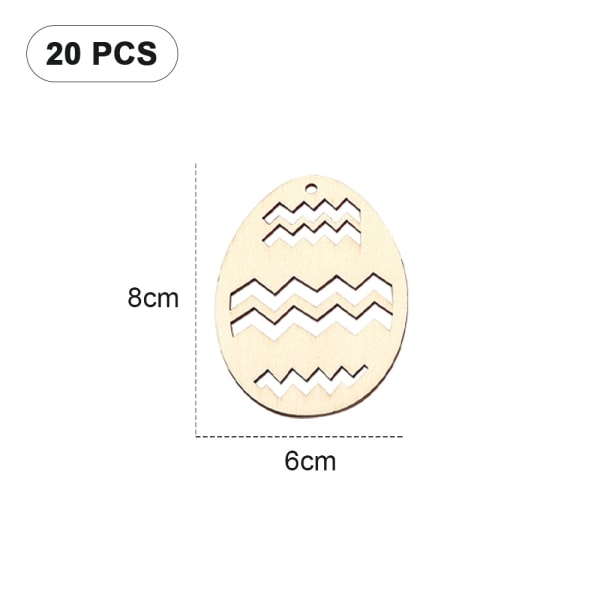 20 stk. Uafsluttede Påske Træfigurer Udskæringer Pynt Påske E