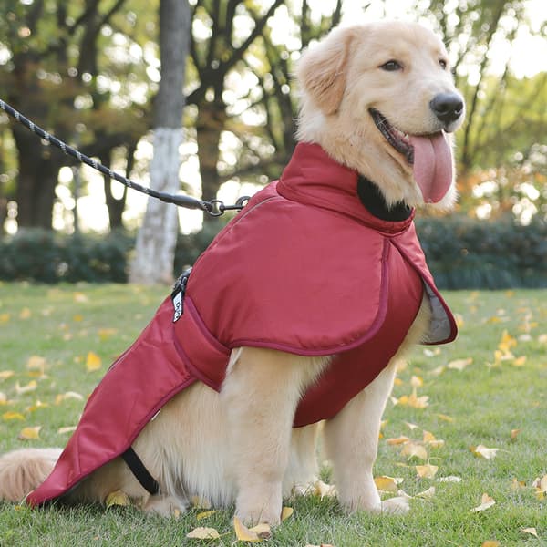 Varma husdjurskläder Reflexjacka Förtjockad hundkappa