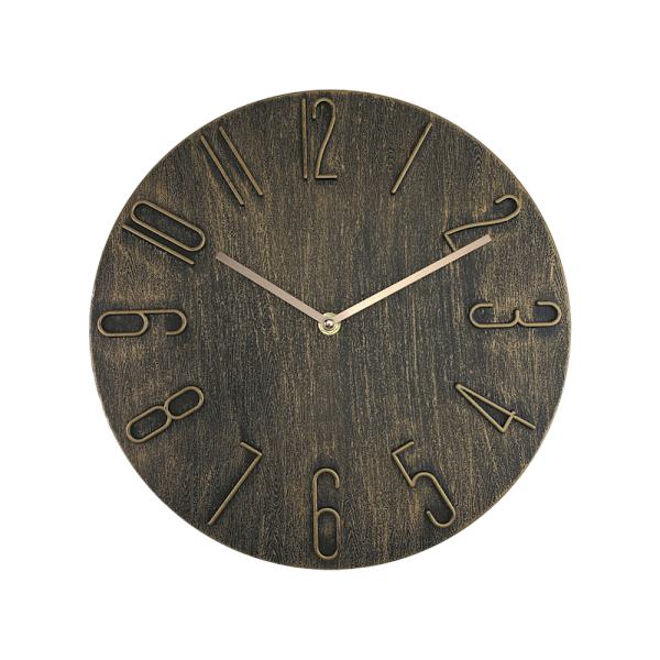 Väggklocka tyst-rund lättläst-modern minimalistisk stil dekorativ klocka*30cm