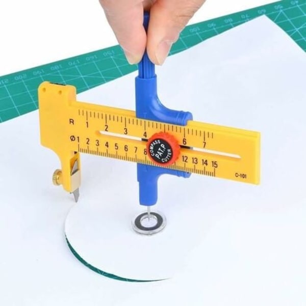 Kompasssirkelkutter Sirkelkuttingverktøy Justerbar Kompasssirkelkutter Cortador Circular Circle Cutter