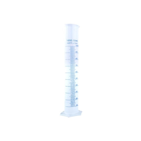 1000 ml läpinäkyvä muovinen mittapullo laboratoriotarvikkeille, laboratoriotyökalut, asteikolliset mittaukset
