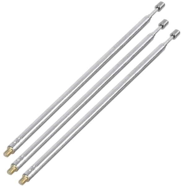 Teleskopiska antenner 3 x 43,5 cm längd 4 sektioner RC fjärrkontroller silver