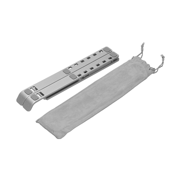 Fällbart Laptopställ i Aluminiumlegering, Bärbar Datorhöjare, Kylställ, Silver