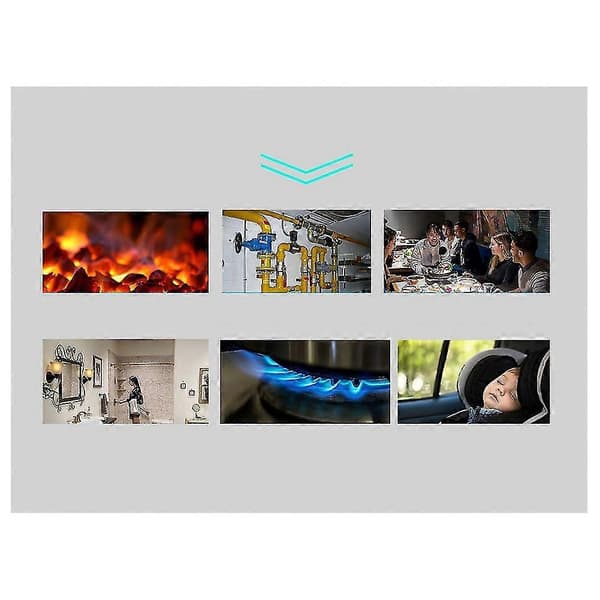 LCD CO Sensor 433MHz Trådløs Arbejdende Indbygget 85db Sirene Lyd Kulilteforgiftning Advarsel A