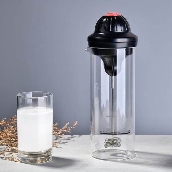 Elektrisk enkel melkeskummer, kaffevisp drikkemikser skummer for