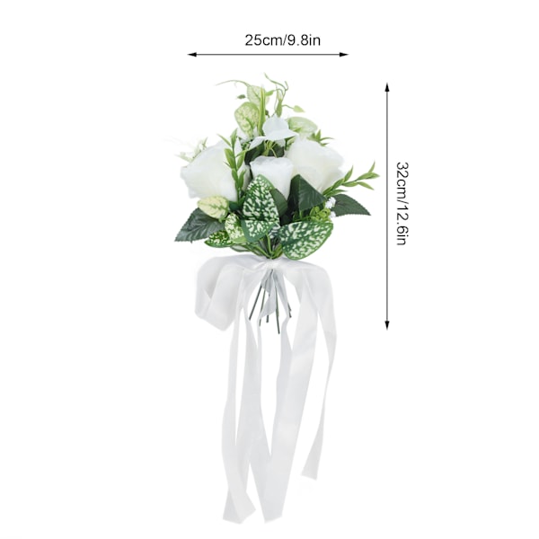 Bröllopsdekorationer för stolar i gången, konstgjorda stolblommor med drapering för festfotografering bröllop