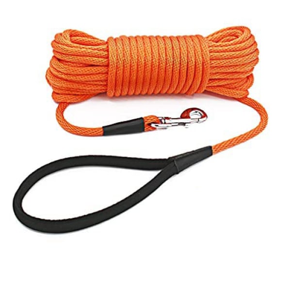 Lang hundetreningsline, 30 fot Tie Out Tau Check Cord Hunder Leas