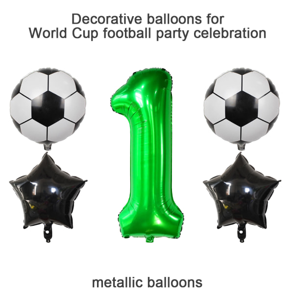 Jätteballong, Nummerballonger, Ballonger för födelsedagar, Fotbollsdekorationer