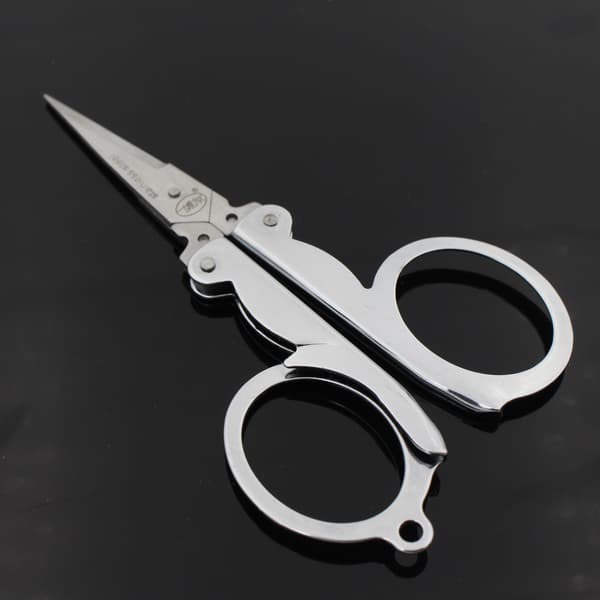 Kompakte hobbyknive: Sammenfoldelig saks med mange anvendelsesmuligheder, letvægtsdesign til problemfri rejse, glatte overflader i rustfrit stål
