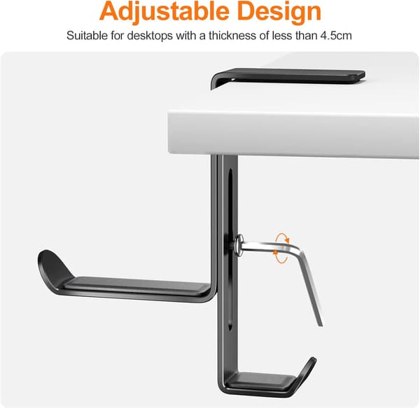 Desktop Gaming Headset Stand, Multifunktionel Headset Holder med