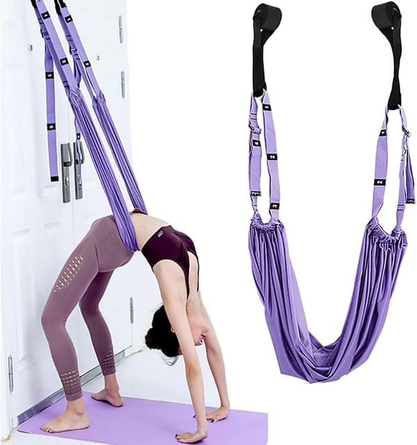 Stretch Yoga Strap - Polyester Cotton Yoga Strap - Inversion Stretch