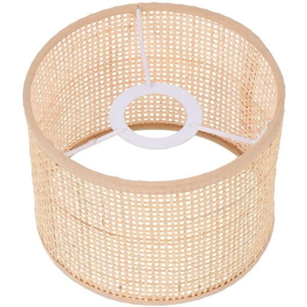 Liten Transparent Fattigmann Lampe i Flettet Rotting - Dekorativ Lampe for Bord, Lysarmatur, Vegg, Tak og Lampe
