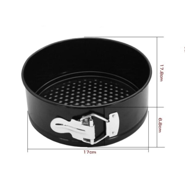 Rund kakform, platt botten kakformar, läckagesäker rund bakform, non-stick beläggning