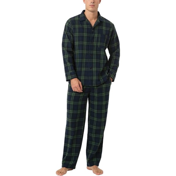 LAPASA Herr Pyjamas Set Bomull Pyjamas Set Flanellbyxor Topp M79 M95