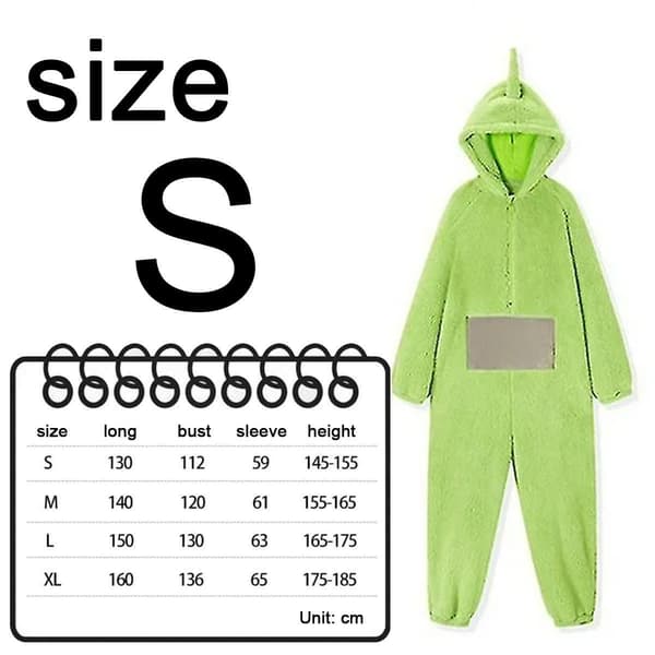 Hel drakt pyjamas for kvinner og menn, tykk korallfleece S