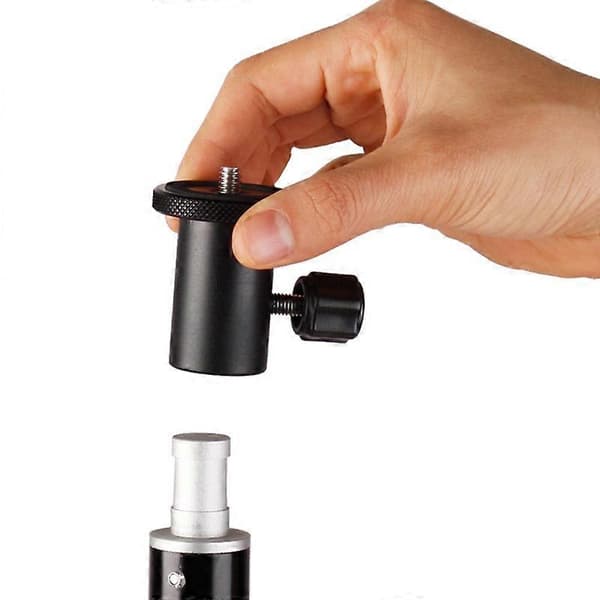 Aluminium 1/4 skrue kulehode blitslys stativadapterbrakett for DSLR-kamera