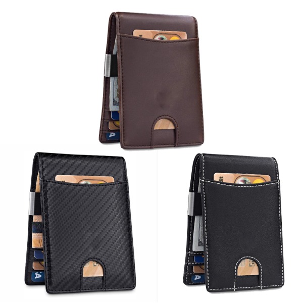 Men's ultra-thin wallet with wallet, men's credit card holder, card holder and bag