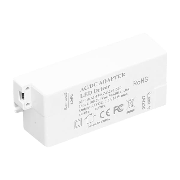 LED-drivare DC 24V 1.5A 36W Säker Isolerad Liten Strömförsörjning Transformatoradapter