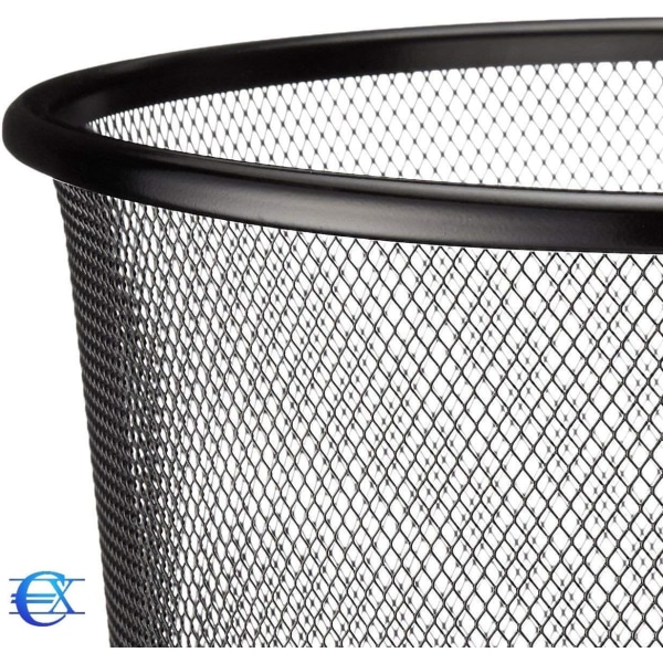 Avfallskorgar | Rostfria soptunnor | Papperskorgar för kontor | Metallnät | 28 x 26 cm | 12L | 2 enheter