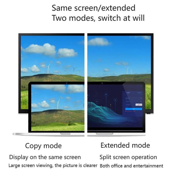 Usb3.0 Til -kompatibel +vga Hd Skærm Samtidig Display Konverter, Understøtter 1080p, Til Xp Win 7/8/