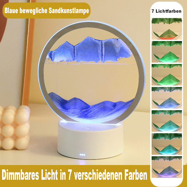 Sensorisk Rörlig Sandkonst, Kombinerar Traditionell Timglas Med Unikt Designkoncept, Stressreducerande 3D Djuphavslandskap För Hemmakontorsbruk,