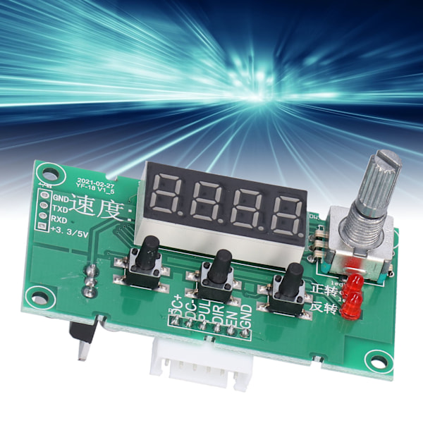 Stegmotorstyrkort Stabil Hastighetsregulatormodul med Digital Display DC8‑24V