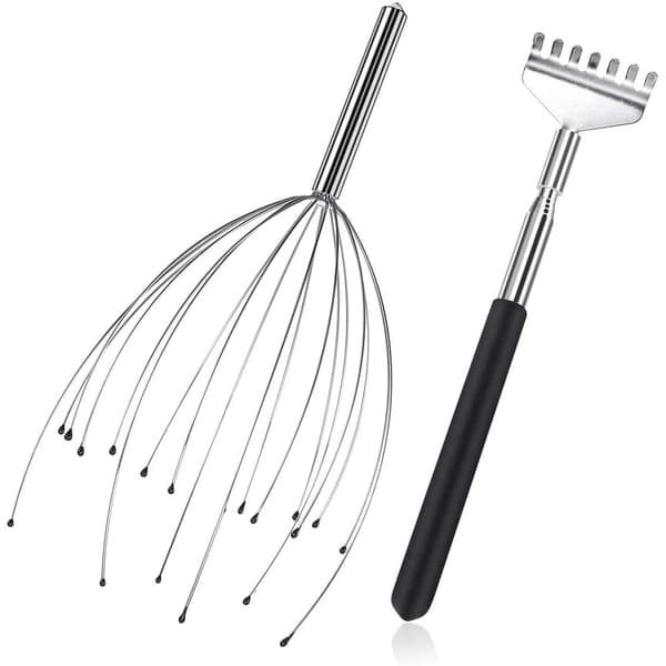 20-klo hoved- og rygmassager med 2 fingermassageringe, ideel