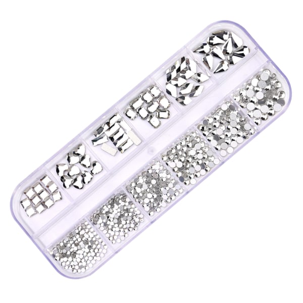 Nail Rhinestones Kristaller Ädelstenar Multi Nagelpärlor， för Nail DIY Crafts Smycken style 1