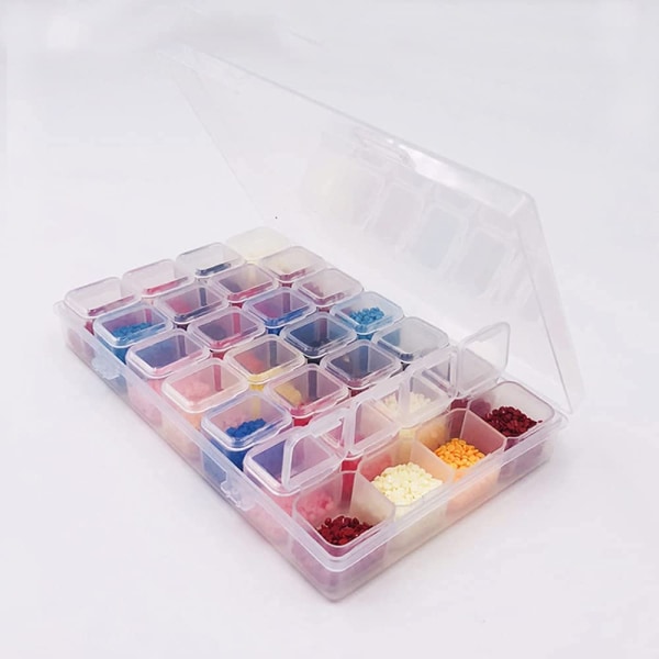 Rhinestone Organizer Box, 3D akryl Nail Charms förvaringsbox style 1