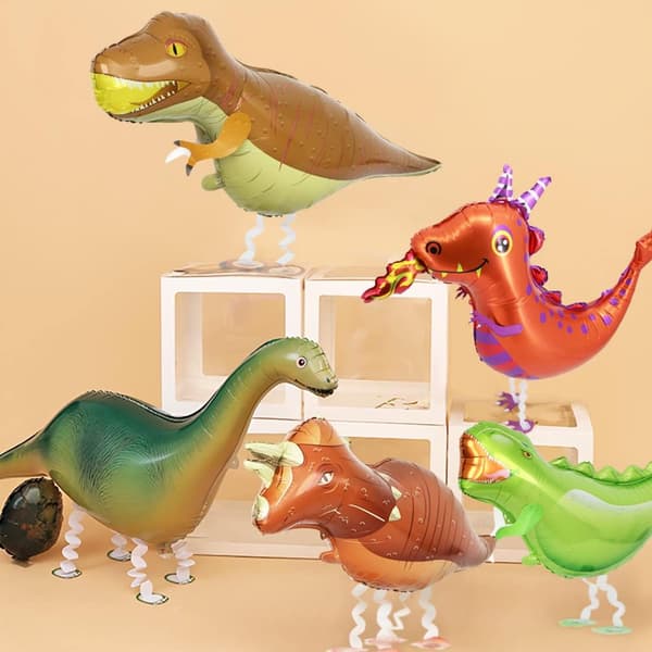 6 kpl dinosaurus-heliumilmapallo, dinosaurusilmapallo, eläinfoliopallo