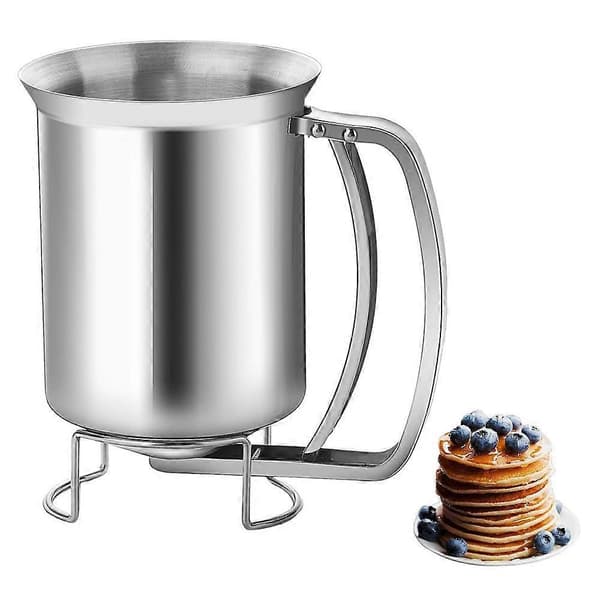 Dejdispenser i rustfrit stål til pandekager, tragtkagedispenser til cupcakes, muffins, vafler, holdbart køkkenredskab til bageentusiaster