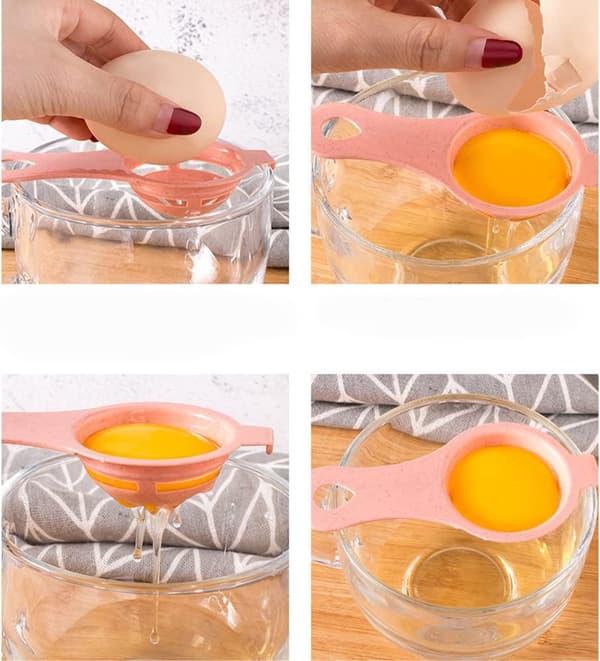 8-PACK Ägguleseparator Äggviteseparator Lättanvänd Äggvisp