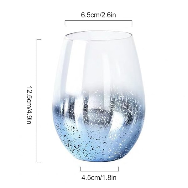 Guld Glas Stjerne Kopsæt Hjemme Glas Gradient Farver Morgenmad Drik Mælkete Kopsæt