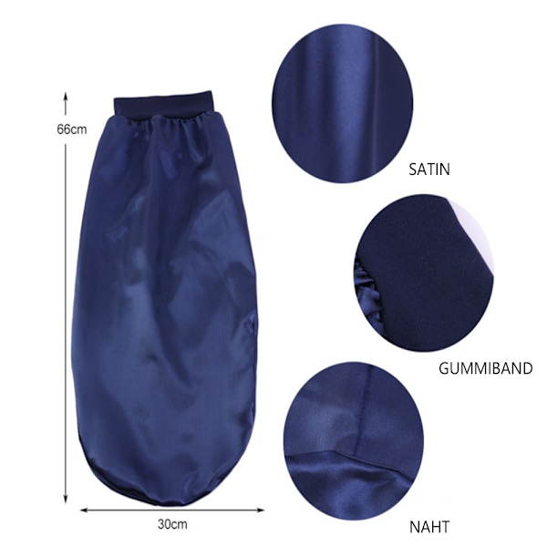 Siden Satin Bonnet för Kvinnor, Premiumkvalitet Satinmaterial med Bekväm Sömn för Långt Hår & Dubbla Lager Satin Skydd,