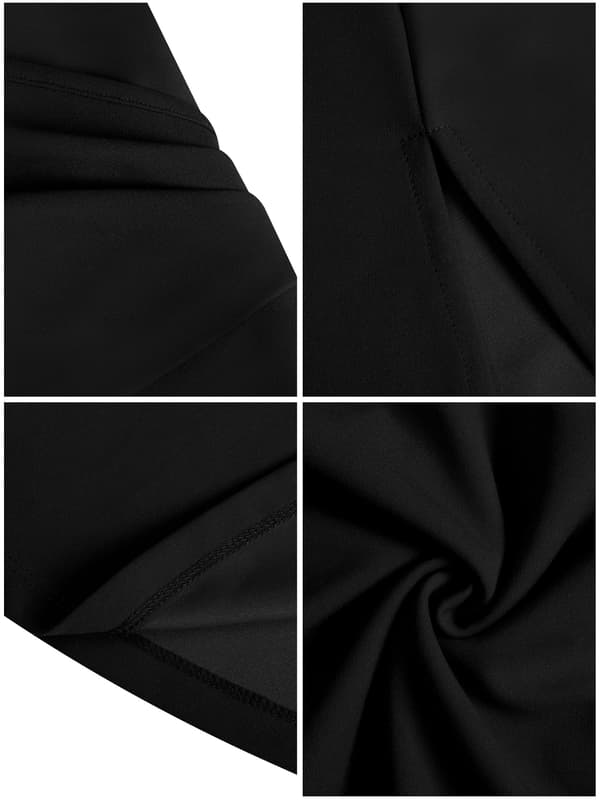 Maxiklänning för dam, festklänning, omlottklänning, sommarklänning, elegant aftonklänning