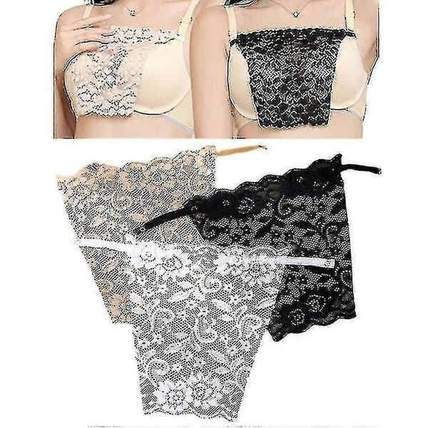 Hemmelig Udringningsdækning til Kvinder 3 stk, Blonde Camisole Indsats Overlay